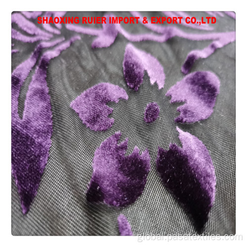 Digital Printing Fabric velvet burnout fabric for clothing/sofa/home textile Manufactory